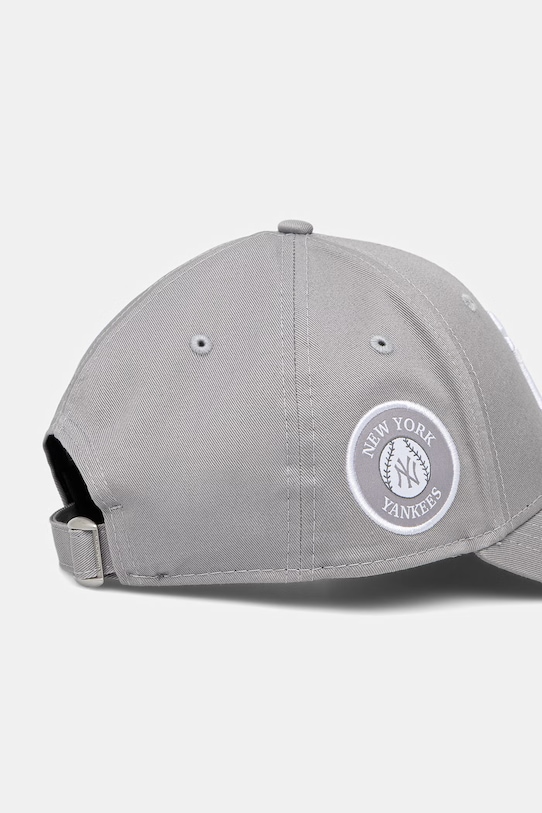 Akcesoria New Era czapka z daszkiem SIDE PATCH 9FORTY® 60771852 szary