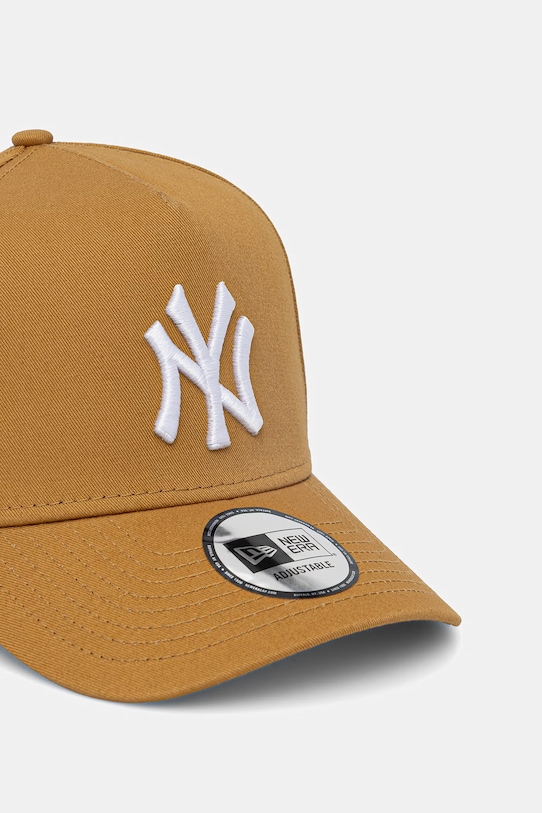 New Era czapka z daszkiem bawełniana LEAGUE ESSENTIAL E-FRAME 60771716 żółty SS26