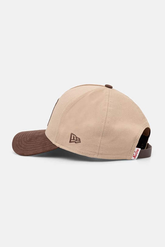 New Era czapka z daszkiem PATCH SUEDE E-FRAME 60771796 beżowy SS26