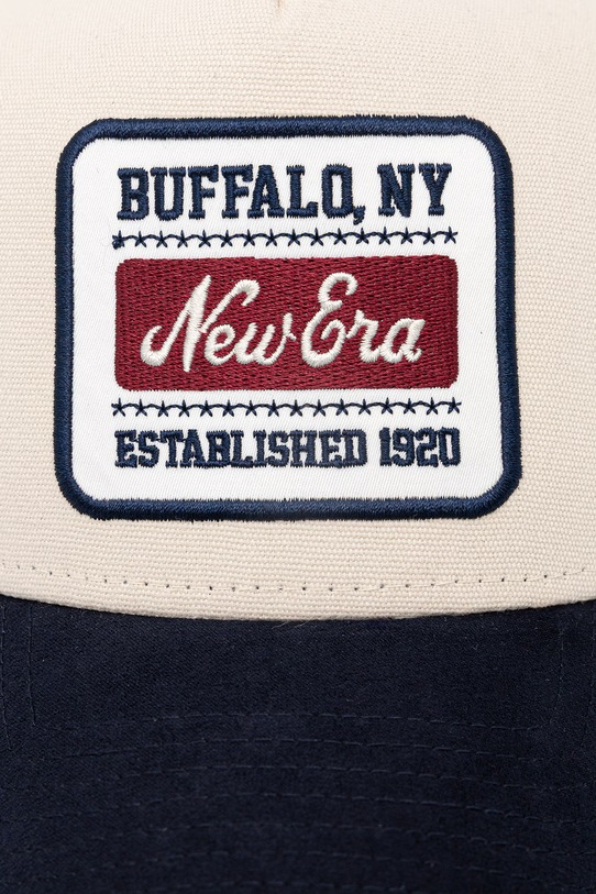 New Era czapka z daszkiem bawełniana PATCH SUEDE E-FRAME 60771797 beżowy SS26