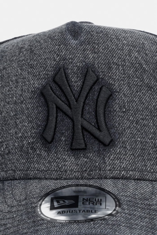 New Era czapka z daszkiem jeansowa DENIM E-FRAME 60771822 czarny SS26