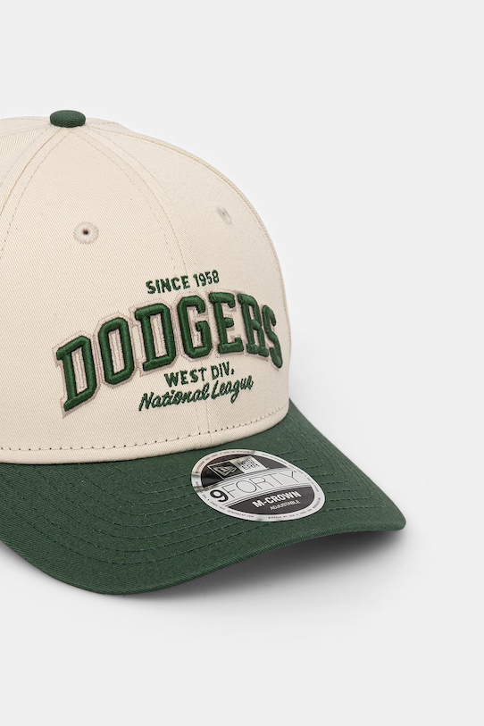 New Era czapka z daszkiem bawełniana WORDMARK 9FORTY® MC 60771814 beżowy SS26