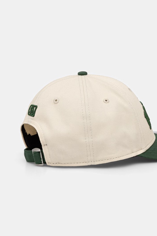 Akcesoria New Era czapka z daszkiem bawełniana WORDMARK 9FORTY® MC 60771814 beżowy