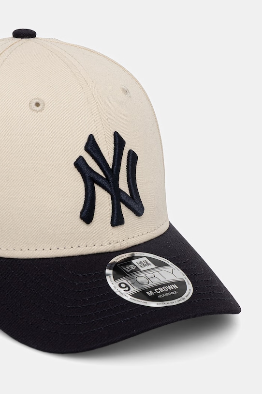 New Era czapka z daszkiem bawełniana 9FORTY® MCROWN 60771873 beżowy SS26
