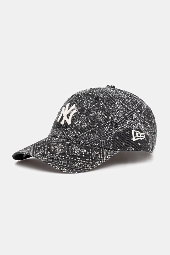 New Era czapka bejsbolowa WASHED PAISLEY 9TWENTY® czarny 60771827