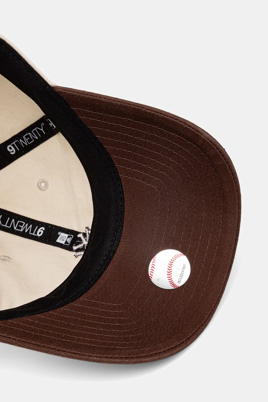 New Era czapka z daszkiem bawełniana MINI WASHED 9TWENTY® 60771810 beżowy