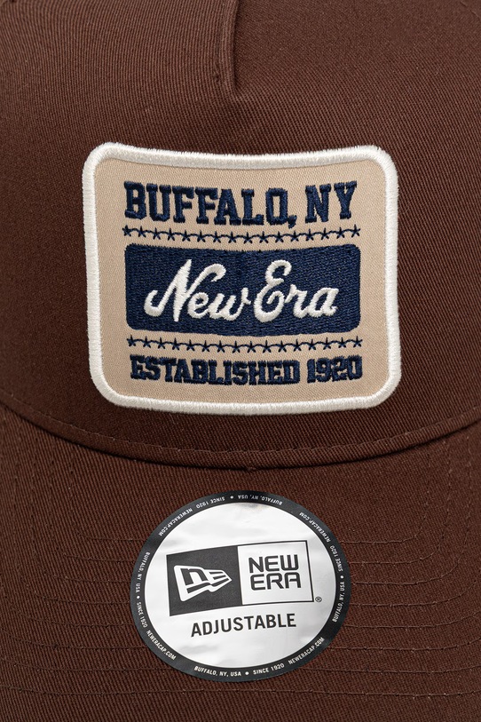 New Era czapka z daszkiem PATCH TRUCKER 60771802 brązowy SS26