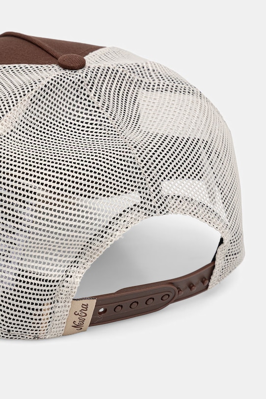 Akcesoria New Era czapka z daszkiem PATCH TRUCKER 60771802 brązowy