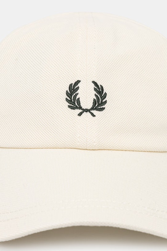 Fred Perry czapka z daszkiem bawełniana HW2295 beżowy SS26