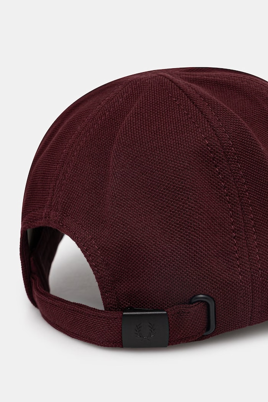 Akcesoria Fred Perry czapka z daszkiem bawełniana HW2295 bordowy