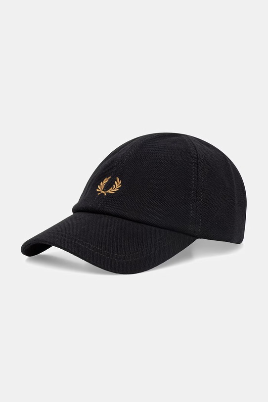 Fred Perry czapka z daszkiem bawełniana bawełna czarny HW2295