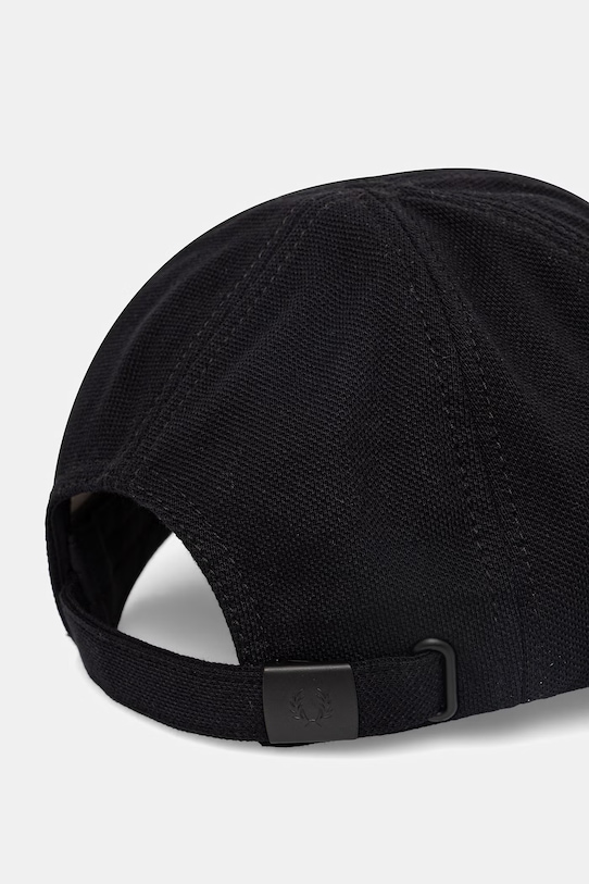 Akcesoria Fred Perry czapka z daszkiem bawełniana HW2295 czarny