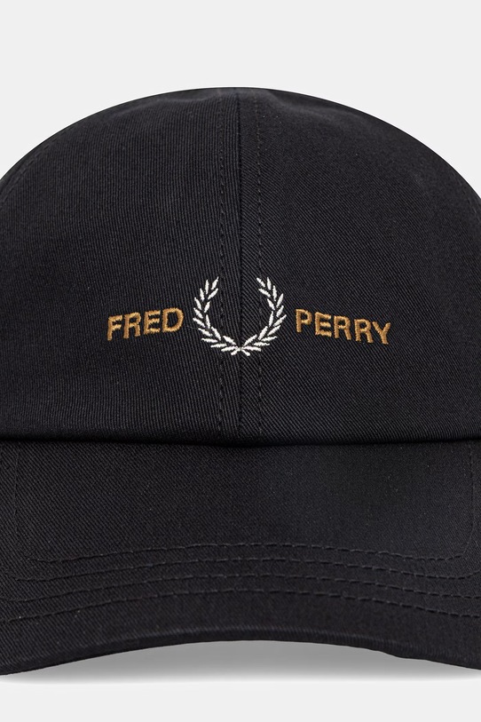 Fred Perry czapka z daszkiem bawełniana HW2300 czarny SS26
