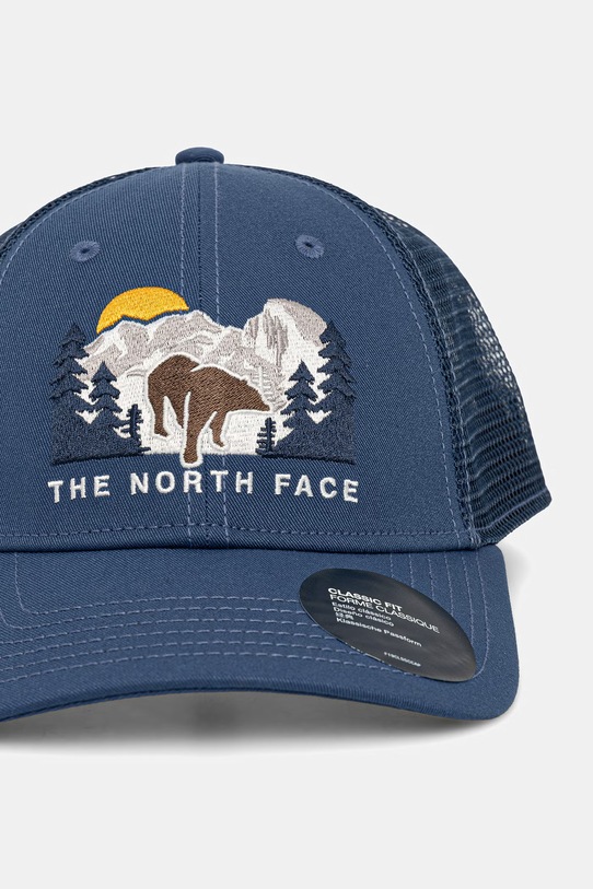 The North Face czapka trucker Embroidered Mudder Trucker NF0A7WH3OF51 niebieski SS26