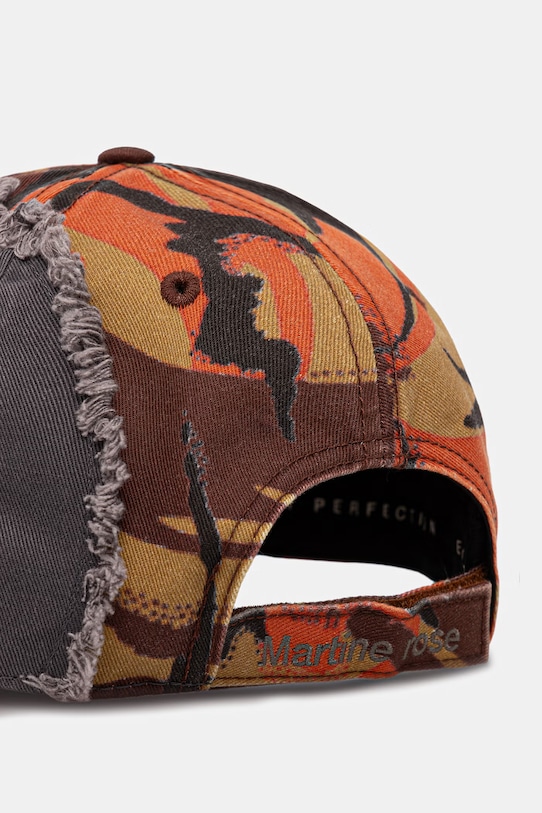 Akcesoria Martine Rose Collage czapka bejsbolówka bawełniana 1217WP25208 pomarańczowy