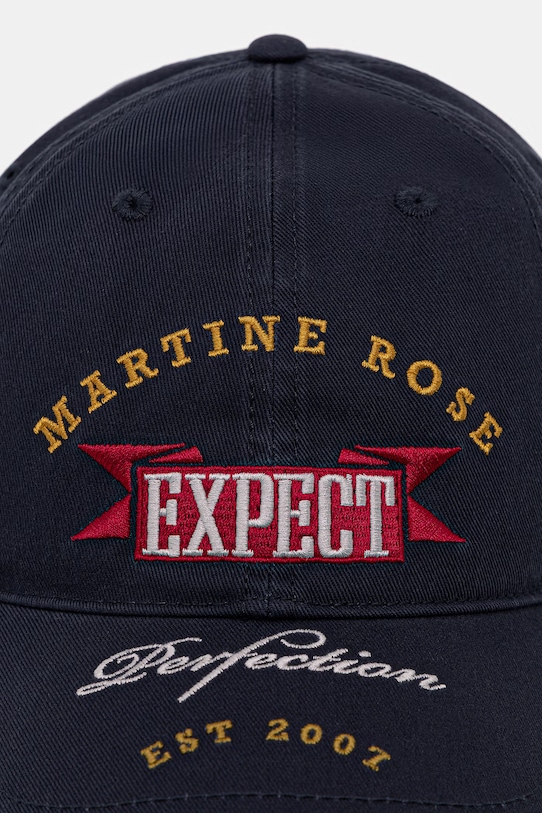 Martine Rose Roll Back czapka bejsbolówka bawełniana 1168WP13504 niebieski SS26