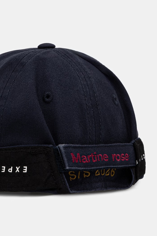 Akcesoria Martine Rose Roll Back czapka bejsbolówka bawełniana 1168WP13504 niebieski