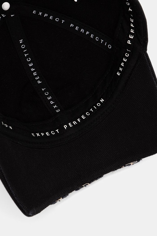 Martine Rose Cut Peak czapka z daszkiem bawełniana damska czarny 1254WP13002