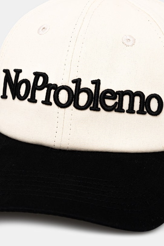 No Problemo czapka bejsbolówka bawełniana NP9000205 beżowy SS26