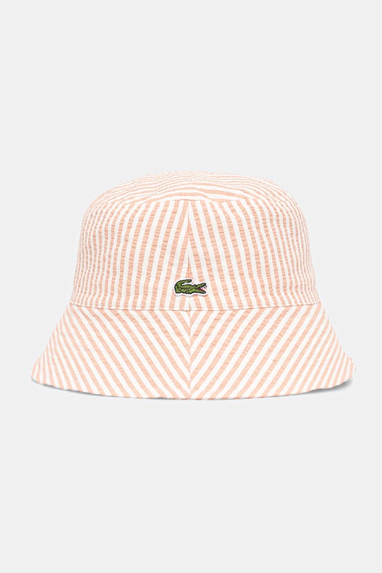 Lacoste kapelusz bawełniany pomarańczowy RK1509
