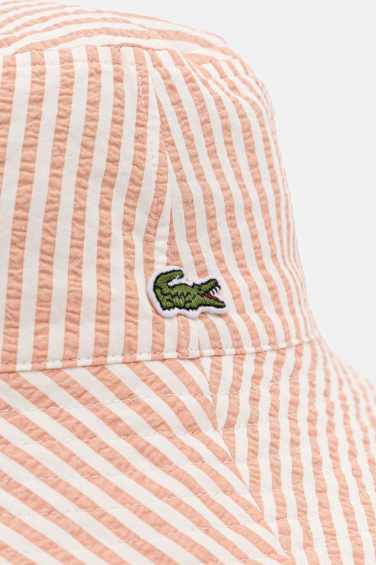 Akcesoria Lacoste kapelusz bawełniany RK1509 pomarańczowy