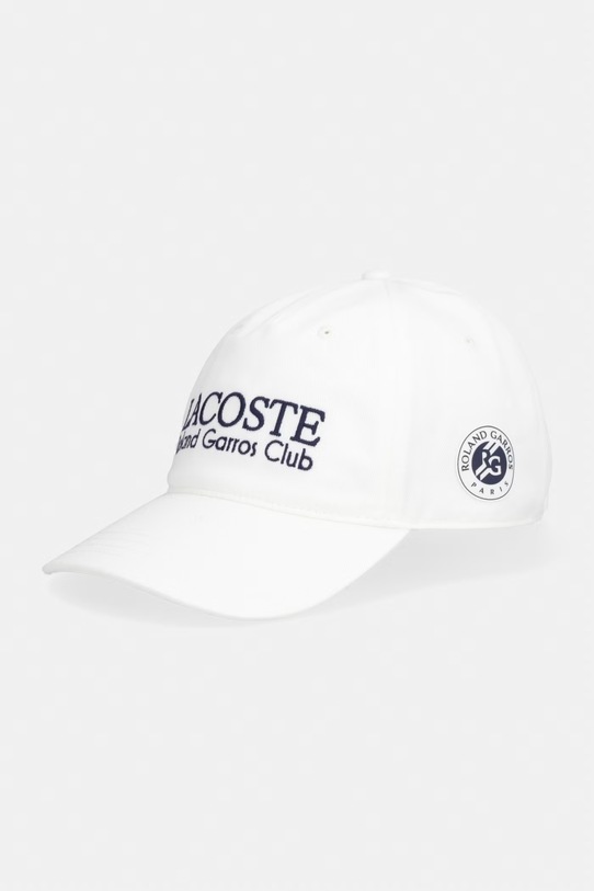 Lacoste czapka z daszkiem bawełniana beżowy RK0378