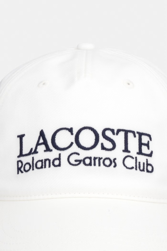 Lacoste czapka z daszkiem bawełniana RK0378 beżowy SS26