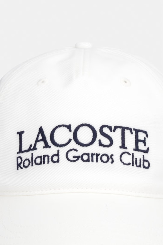 Lacoste czapka z daszkiem bawełniana RK0378 beżowy SS26