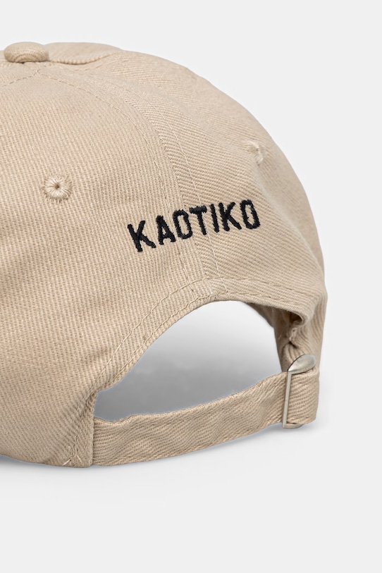 Akcesoria Kaotiko czapka z daszkiem bawełniana AS009.01.1528 beżowy