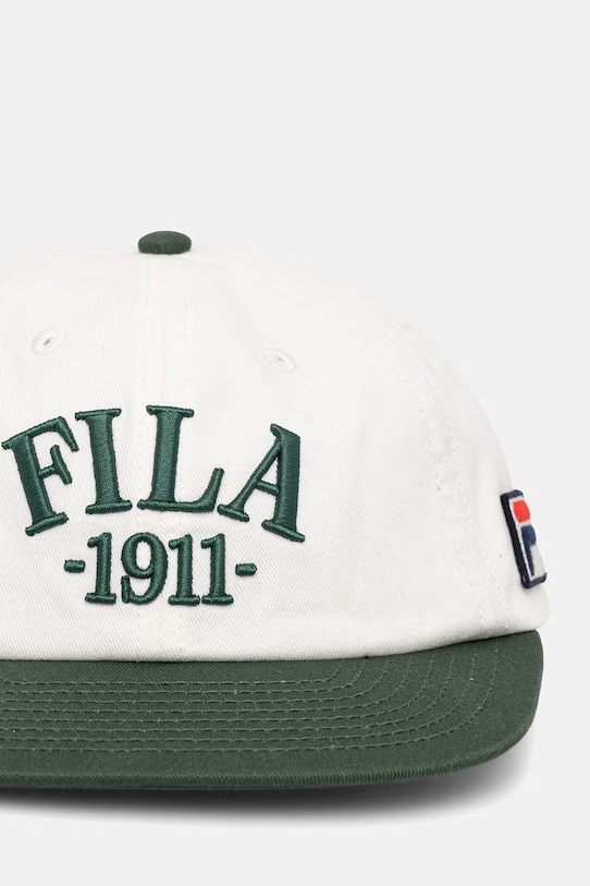 Fila czapka bejsbolówka bawełniana FIRENZE FCU0177 biały SS26