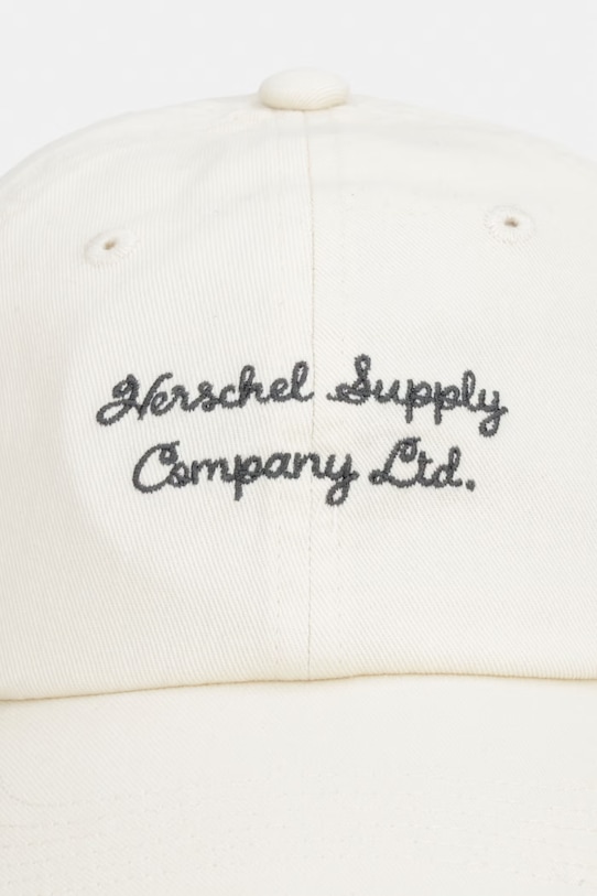 Herschel καπέλο με γείσο βαμβακερό Sylas Vintage 50749.06726 μπεζ SS26