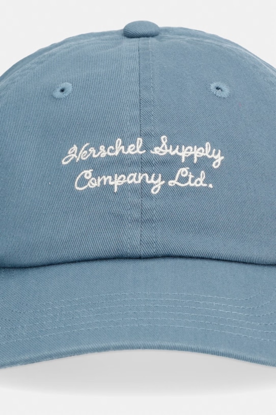 Herschel καπέλο μπέιζμπολ βαμβακερό Sylas Vintage 50749.04154 μπλε SS26