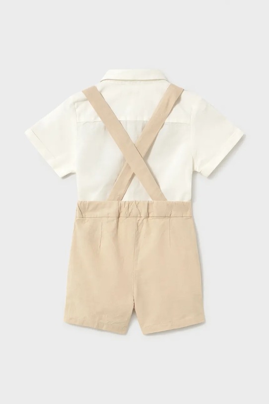 Mayoral komplet bawełniany niemowlęcy 1226.3A.Baby.PPY2 beżowy SS26