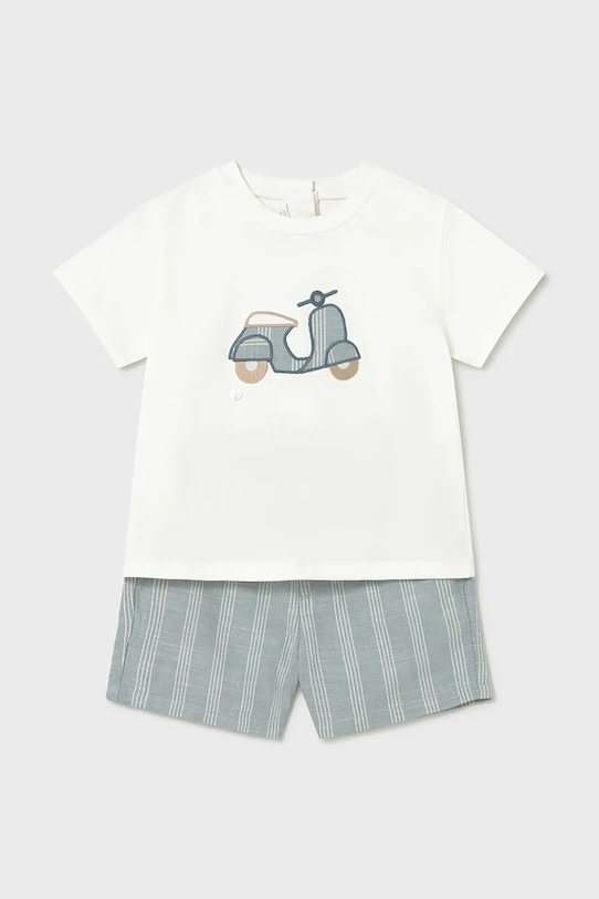 Dječji set s primjesom lana Mayoral 1227.3B.Baby.PPY2 zelena SS26