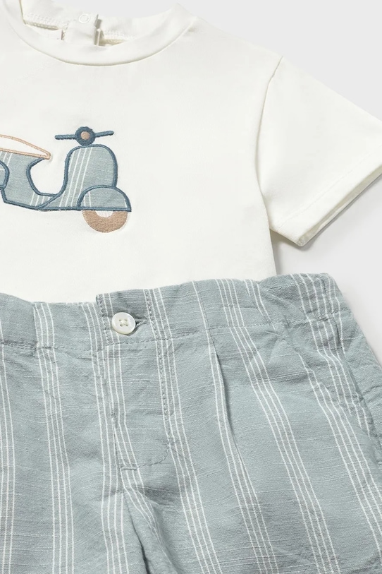 Dječji set s primjesom lana Mayoral zelena 1227.3B.Baby.PPY2