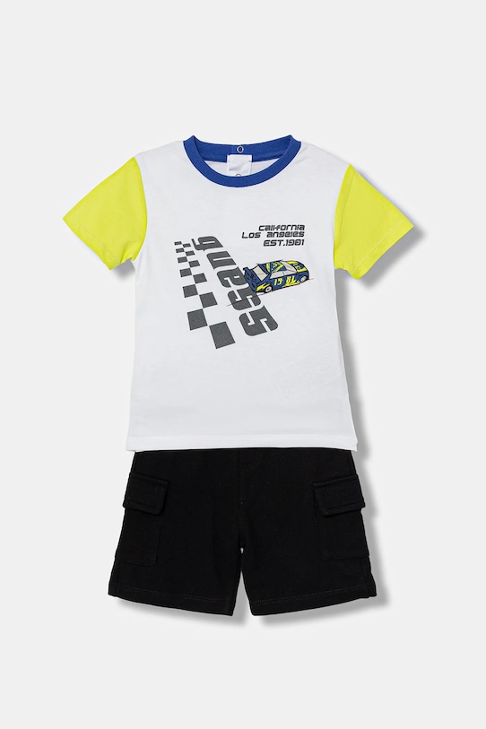 Guess komplet dresowy niemowlęcy 2-pack bawełna biały I6RG01.K8HM4.PPY2