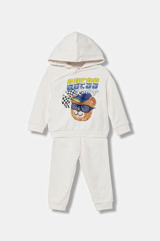 Guess komplet dresowy bawełniany niemowlęcy 2-pack bawełna beżowy I6RG04.KA6R4.PPY2