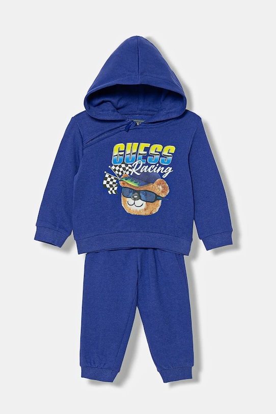 Guess komplet dresowy bawełniany niemowlęcy 2-pack bawełna fioletowy I6RG04.KA6R4.PPY2