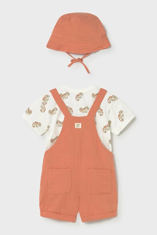 Αγορίστικα Παιδικό βαμβακερό σετ Mayoral 1663.3C.Baby.PPY2 πορτοκαλί