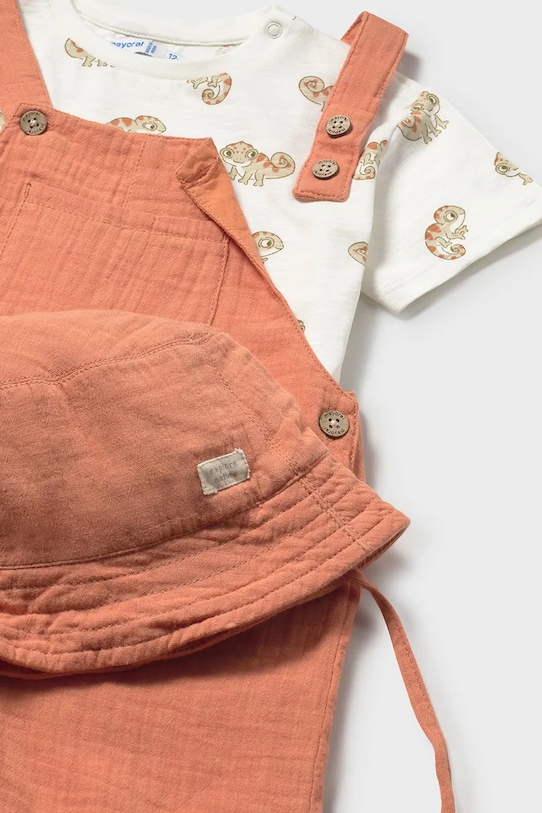 Παιδικό βαμβακερό σετ Mayoral πορτοκαλί 1663.3C.Baby.PPY2