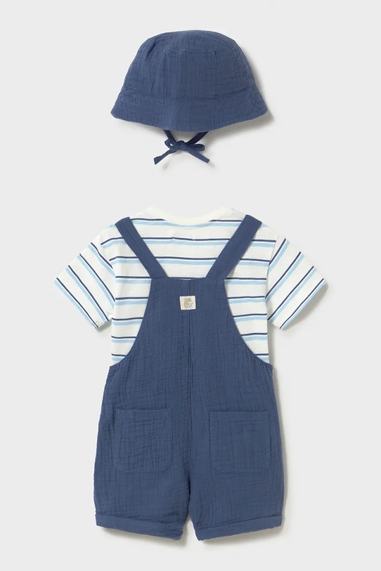 Mayoral komplet bawełniany dziecięcy 1663.3C.Baby.PPY2 niebieski SS26