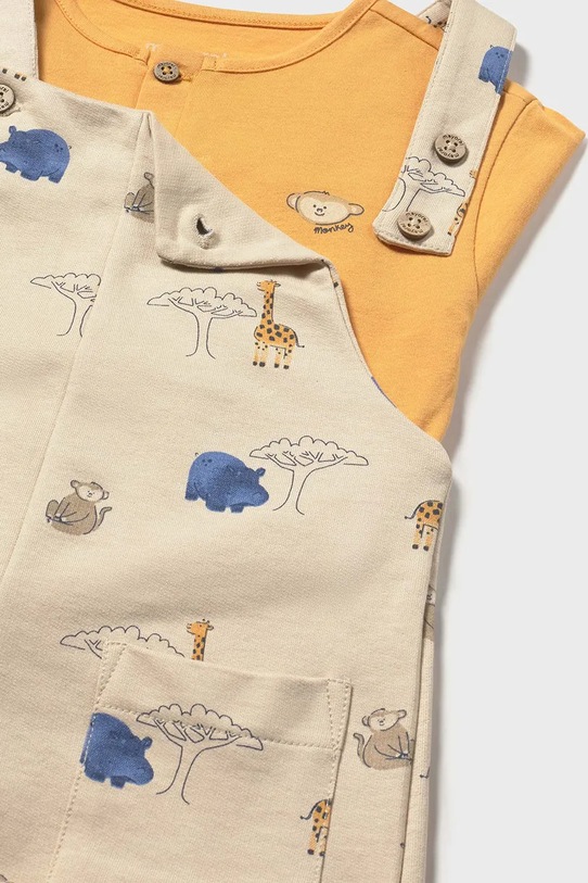 Chłopiec Mayoral komplet bawełniany dziecięcy 1664.3F.Baby.PPY2 żółty