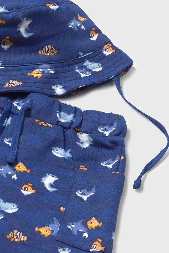 Mayoral komplet bawełniany dziecięcy 1667.3D.Baby.PPY2 niebieski