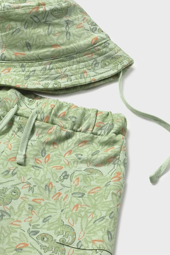 Mayoral komplet bawełniany dziecięcy zielony 1667.3D.Baby.PPY2