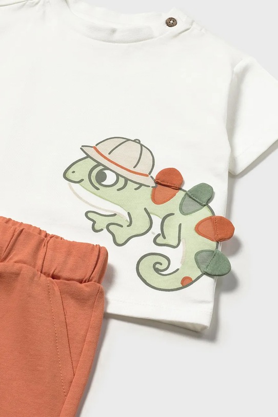 Chłopiec Mayoral komplet bawełniany dziecięcy 1668.3D.Baby.PPY2 pomarańczowy