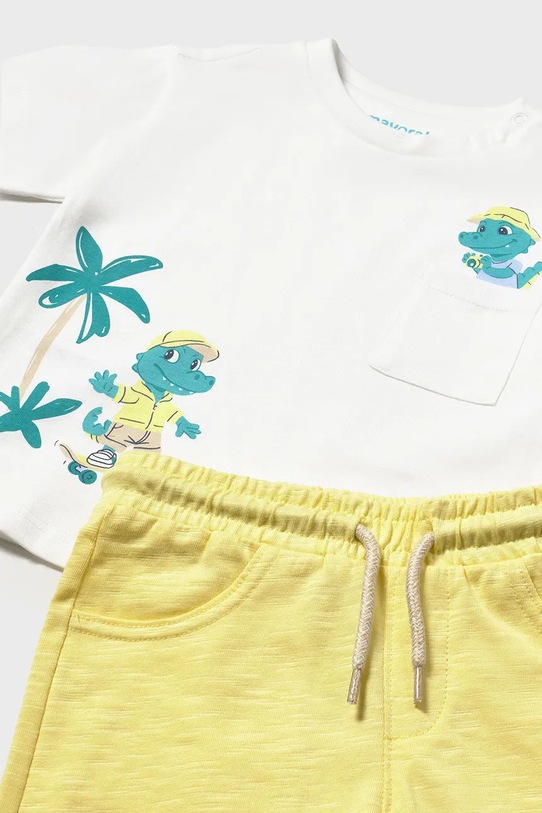 Chłopiec Mayoral komplet bawełniany dziecięcy 1672.3J.Baby.PPY2 żółty