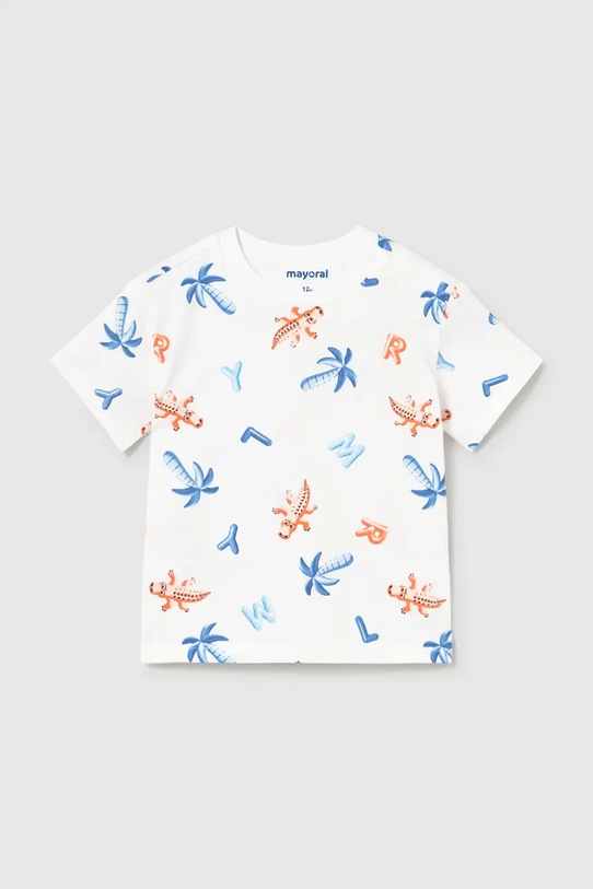 Mayoral komplet bawełniany dziecięcy 1673.3J.Baby.PPY2 pomarańczowy SS26