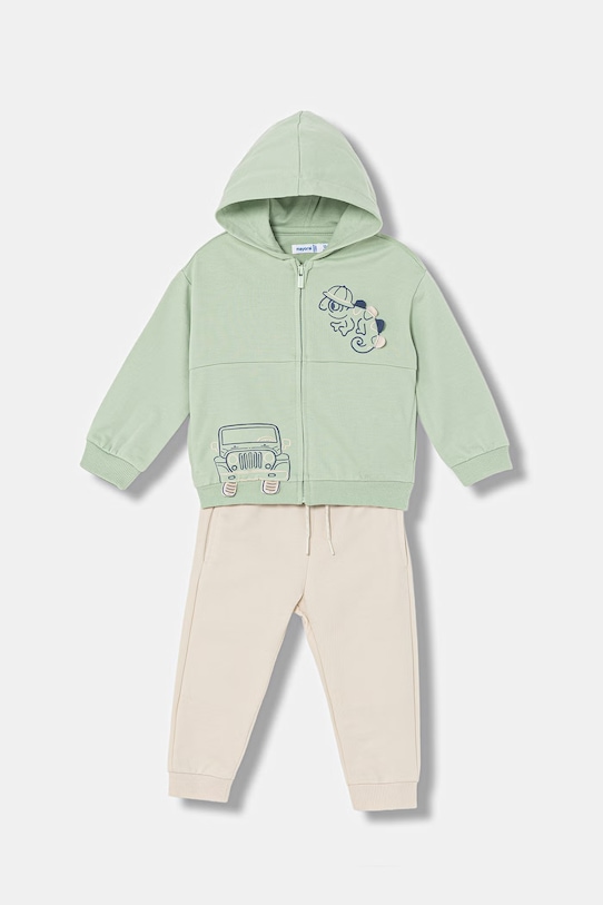 Mayoral dres dziecięcy 1833.3G.Baby.PPY2 zielony SS26