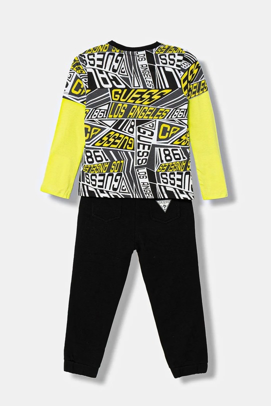 Guess komplet bawełniany dziecięcy N6RG00.K8HM4.PPY2 czarny SS26