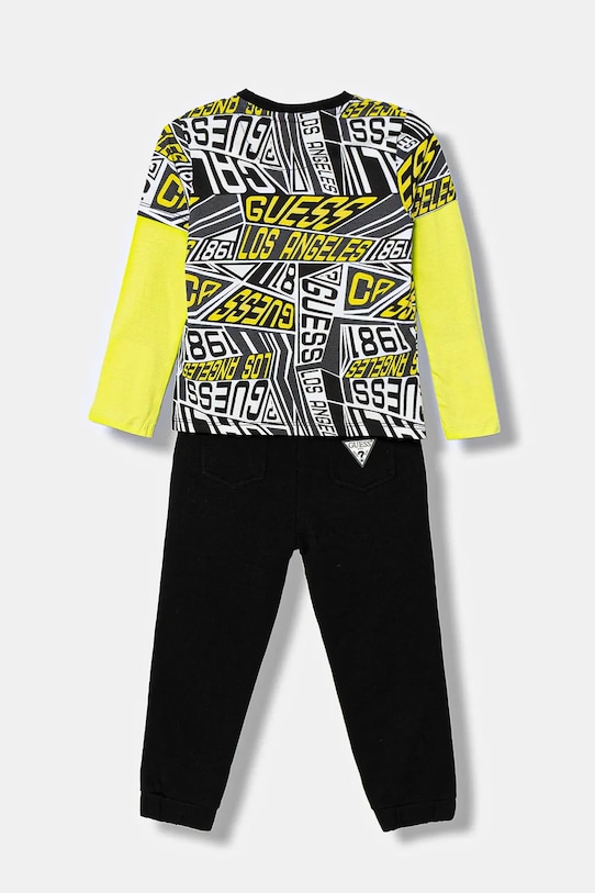 Guess komplet bawełniany dziecięcy N6RG00.K8HM4.PPY2 czarny SS26